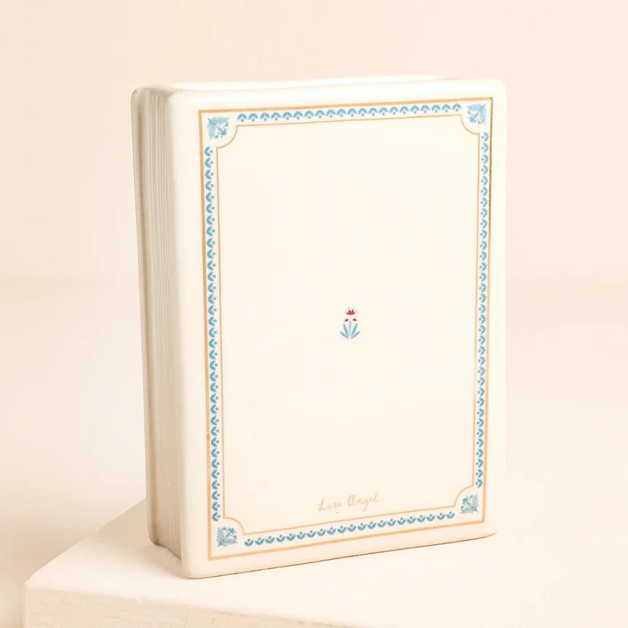 Lisa Angel Tale As Old As Time Mini Ceramic Book Vase - Image 4