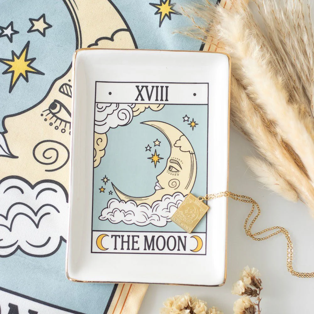 Tarot ‘The Moon’ Trinket Dish | Mystical Homeware Gift - Image 4
