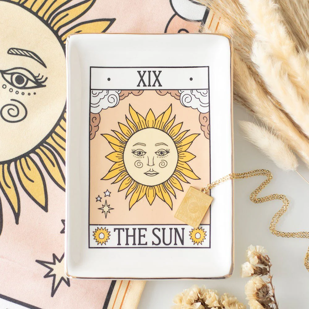 Tarot ‘The Sun’ Trinket Dish | Mystical Homeware Gift - Image 4
