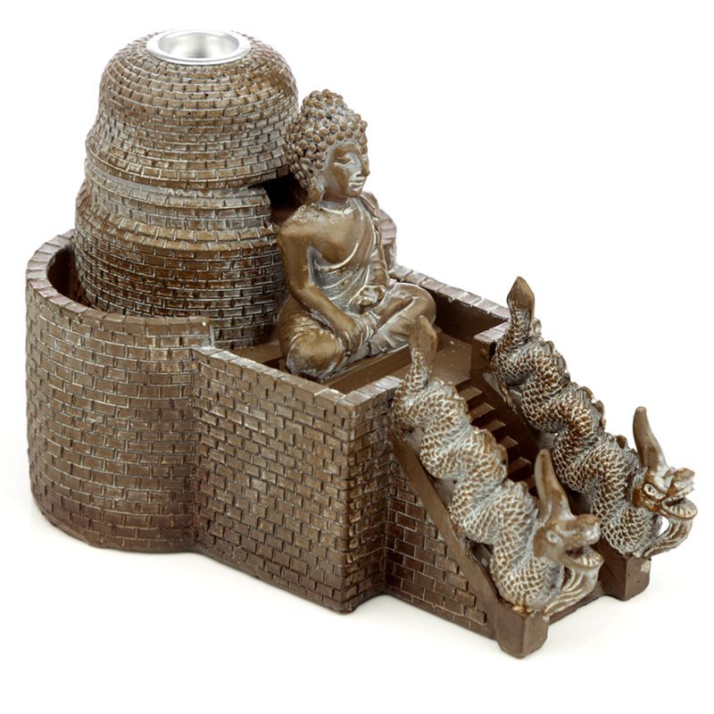 Thai Buddha Temple Backflow Incense Burner - Image 2