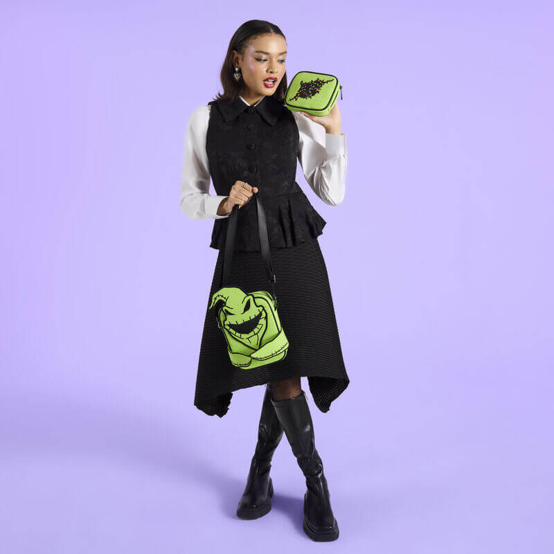 Loungefly The Nightmare Before Christmas Oogie Boogie Glow Crossbuddies Cosplay Crossbody Bag with Coin Bag - Image 10