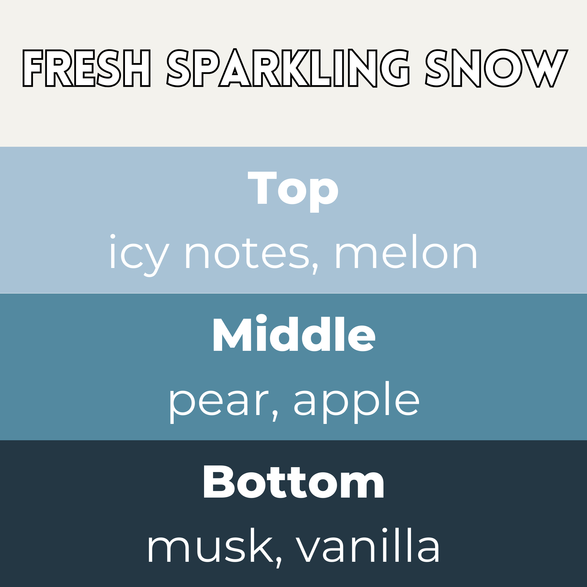 Fresh Sparkling Snow Segment Wax Melt - Image 2