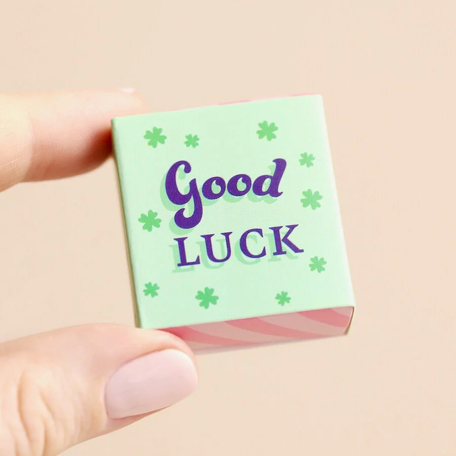 Lisa Angel Tiny Matchbox Ceramic Clover Token - Image 3