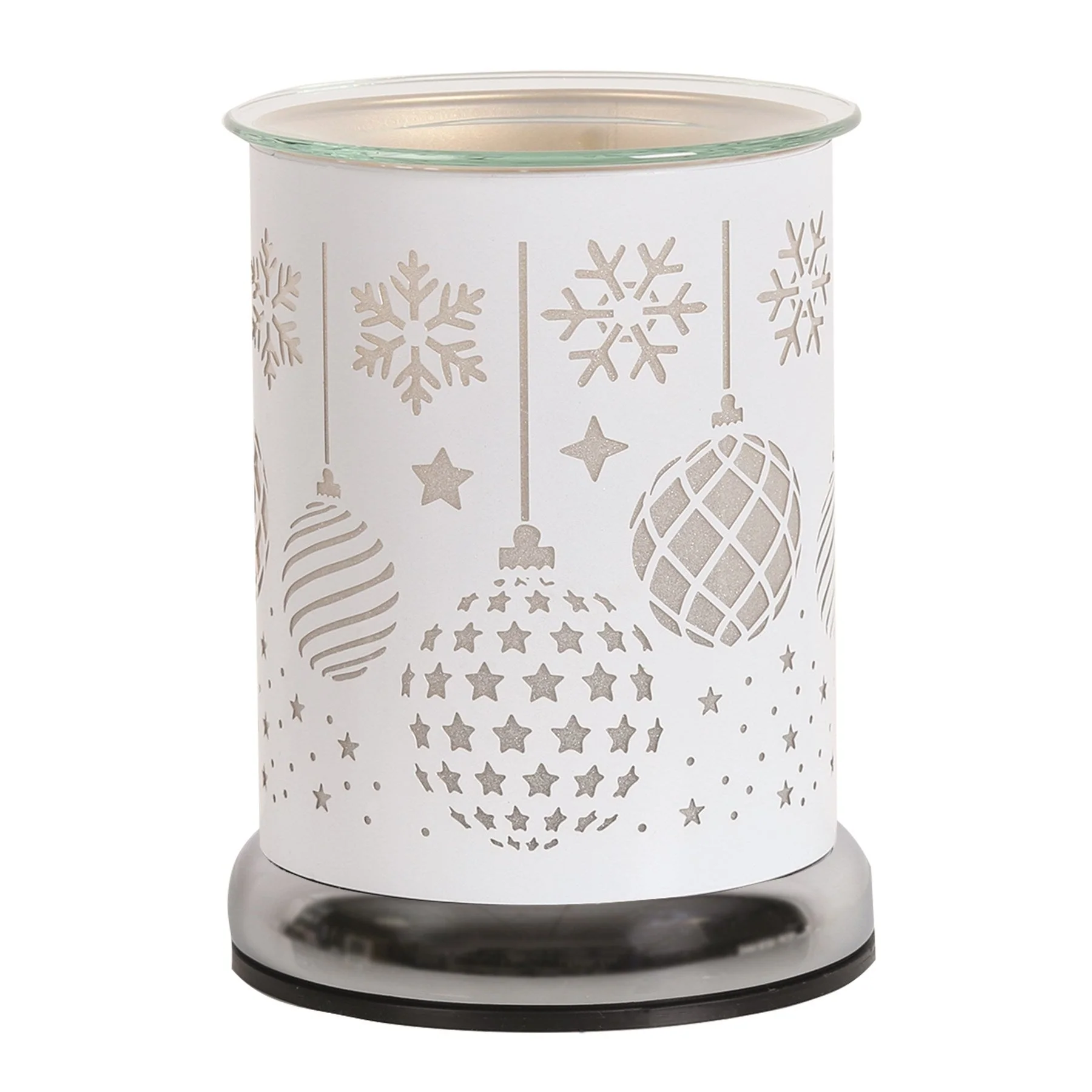 Touch Electric Wax Warmer - White Silhouette Baubles - Image 2
