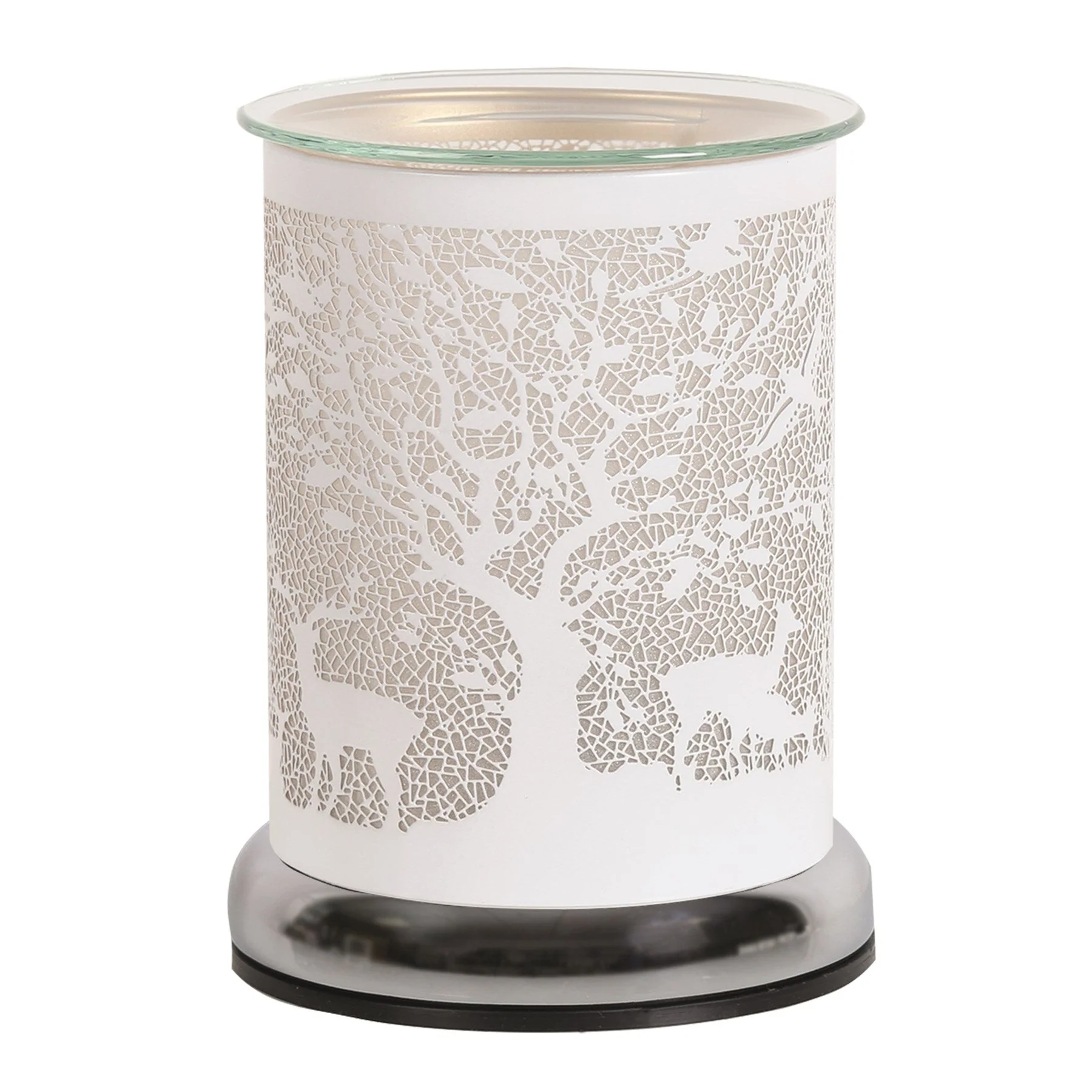 Stag Under Tree Electric Wax Melt Burner – White - Image 2