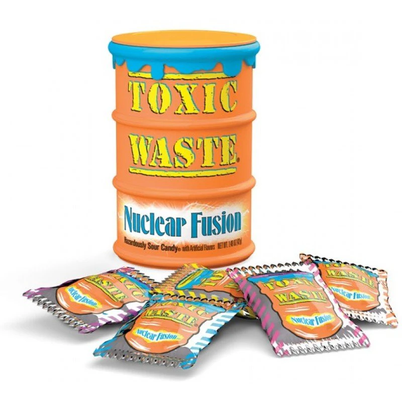 Toxic Waste Orange Drum Nuclear Fusion Sour Candy 42g