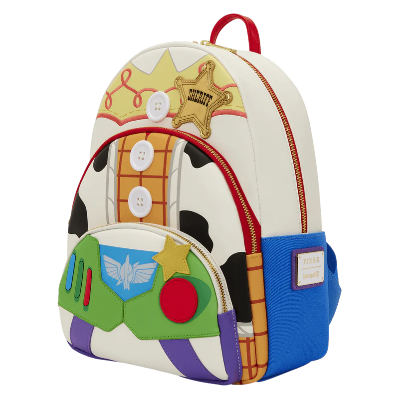 Toy Story 5 Triple Pocket Jessie, Woody, & Buzz Mini Backpack - Image 2