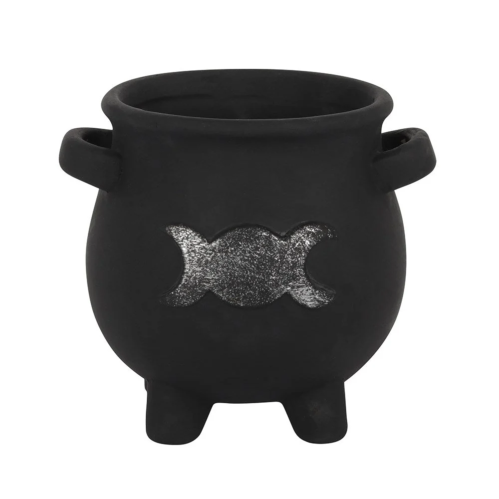 Cauldron Plant Pot - Triple Moon