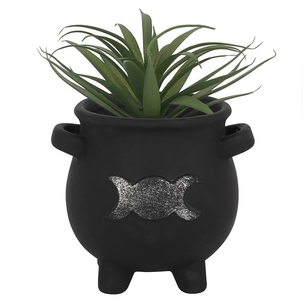Cauldron Plant Pot - Triple Moon - Image 3
