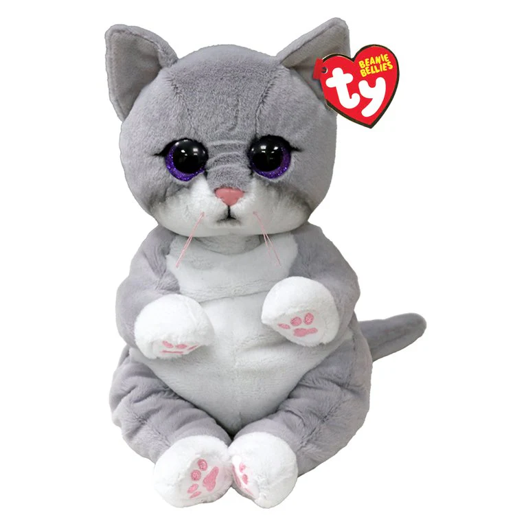 Ty Beanie Bellies - Morgan Grey Cat Medium