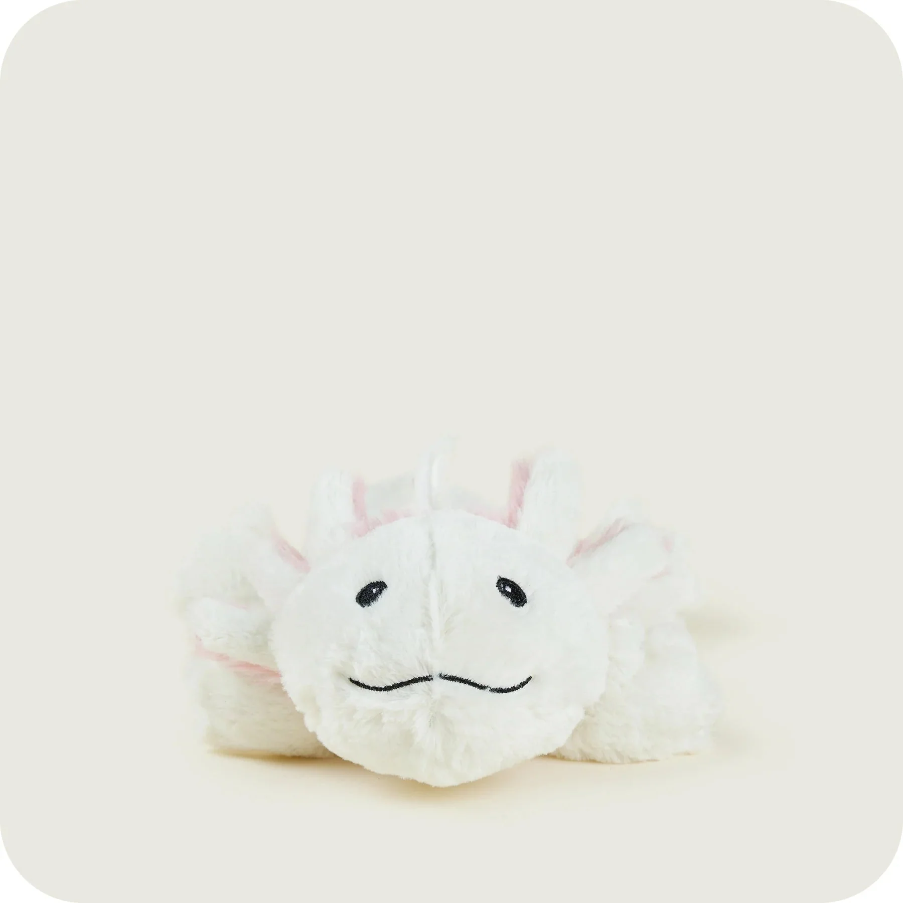 Warmies White Axolotl Microwavable Plush