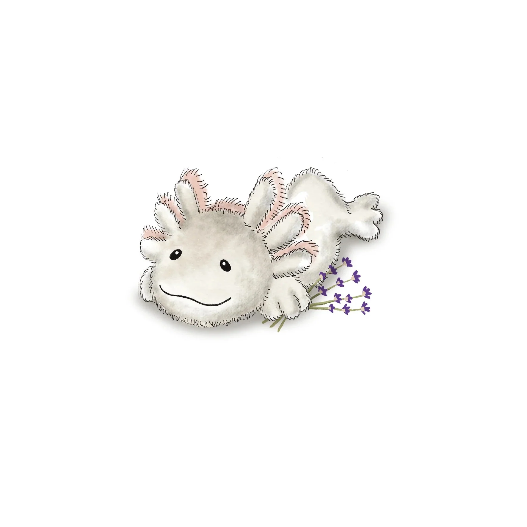 Warmies White Axolotl Microwavable Plush - Image 7