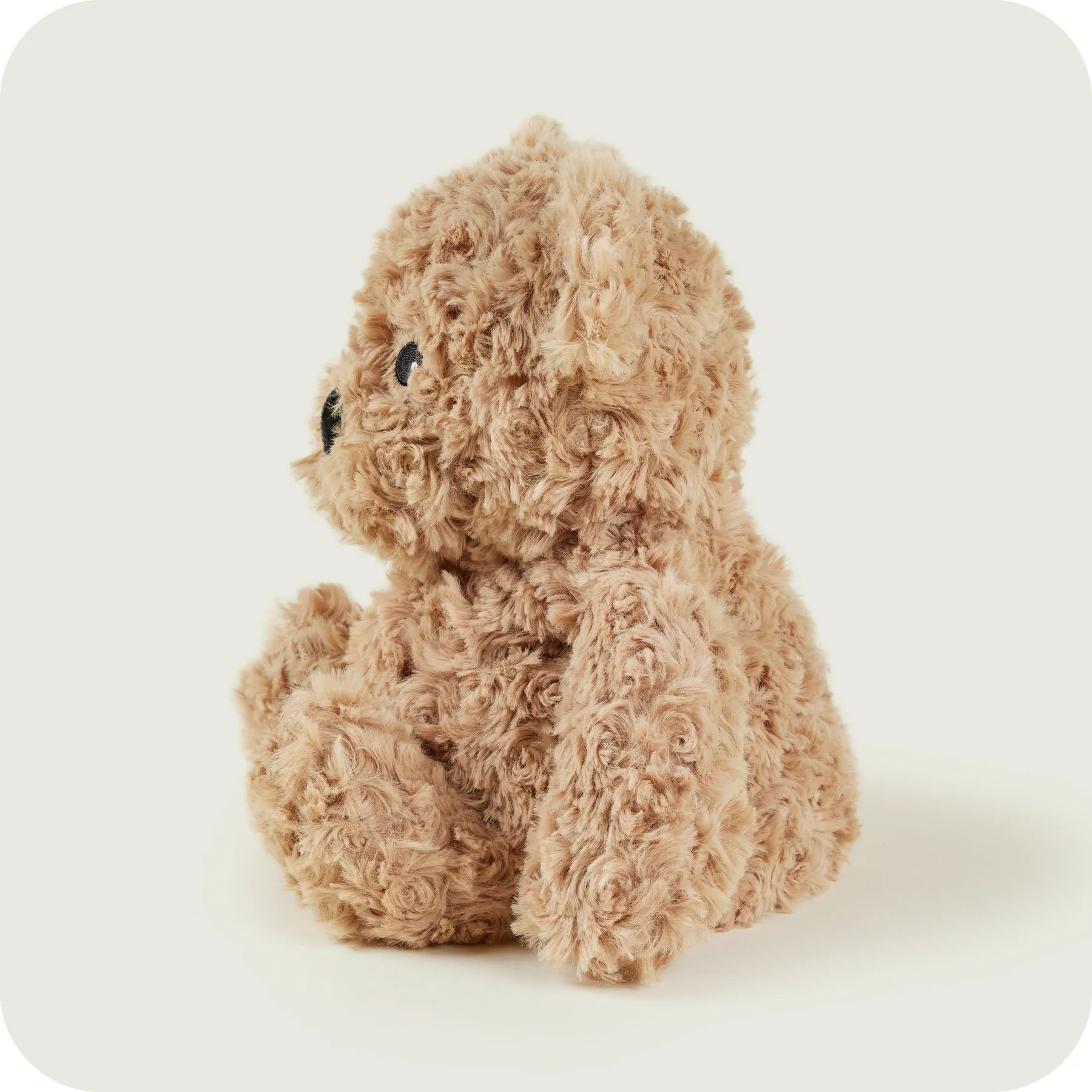 Warmies Brown Curly Bear Heatable Plush Toy - Image 3