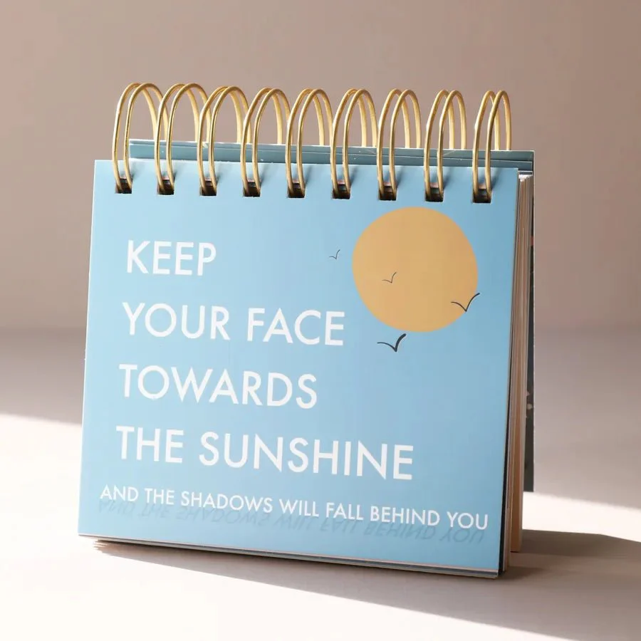 Lisa Angel Weekly Positivity Floral Desktop Flip Chart - Image 3