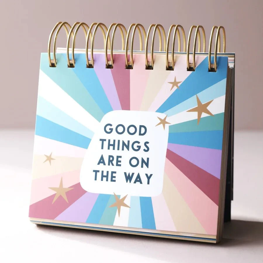 Lisa Angel Weekly Positivity Floral Desktop Flip Chart - Image 4