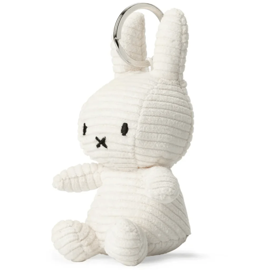 White Miffy Corduroy Keyring – Bon Ton Toys - Image 2