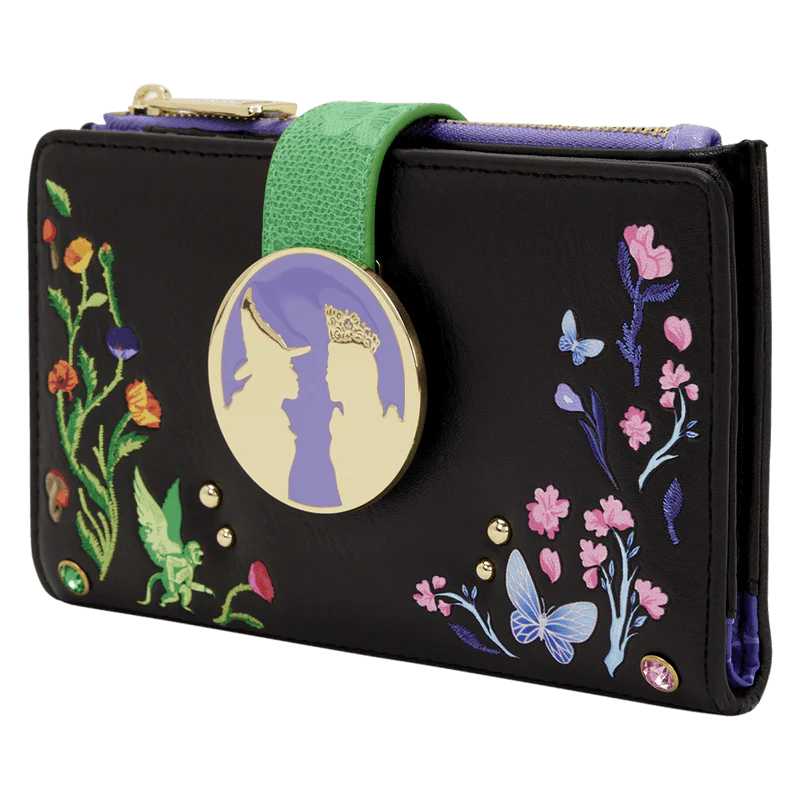 Loungefly Wicked Glinda & Elphaba Floral & Lace Flap Wallet - Image 2