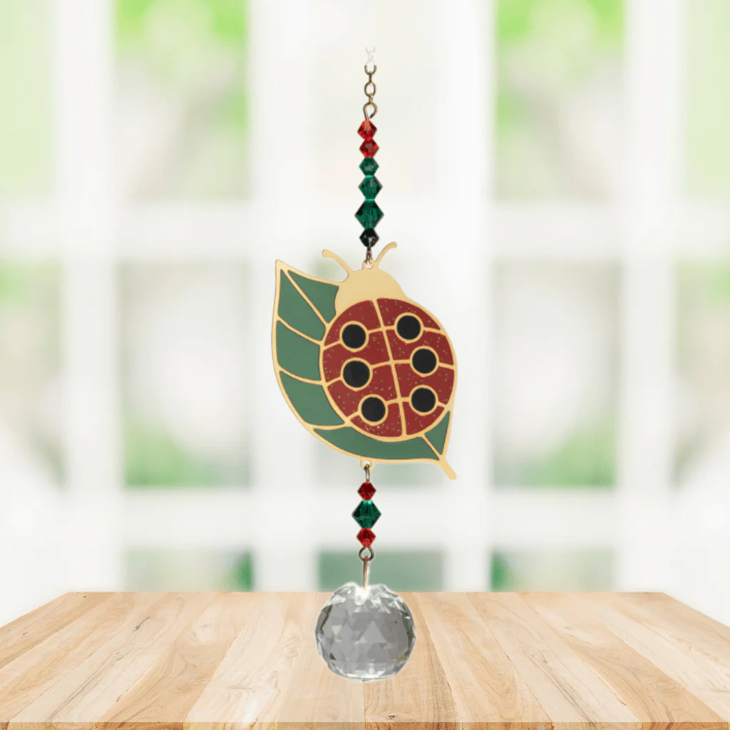 Wild Things Crystal Dreams Ladybug Multicolour Crystal Suncatcher - Image 2