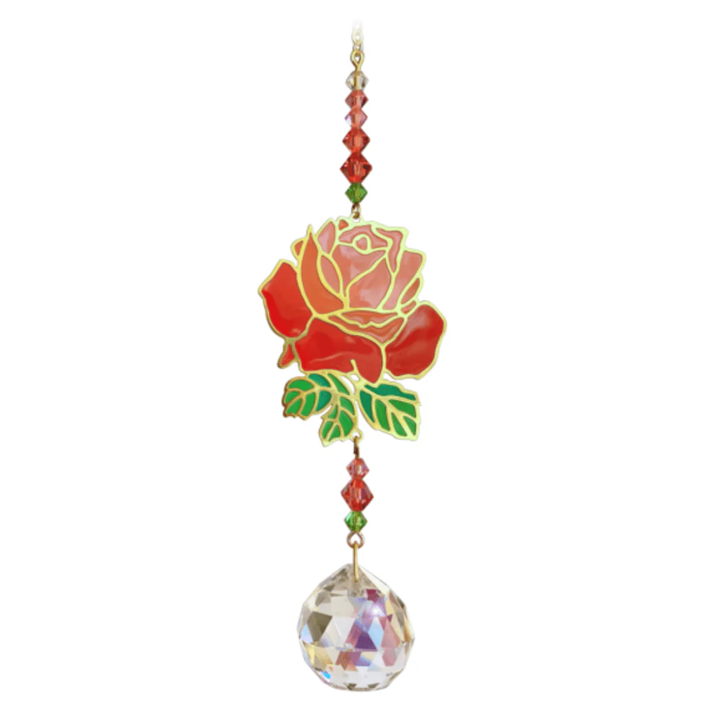 Rose Crystal Suncatcher – Crystal Dreams Range