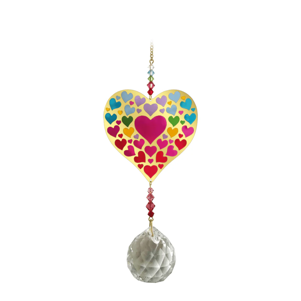Wild Things Crystal Wonders Heart of Hearts Crystal Suncatcher
