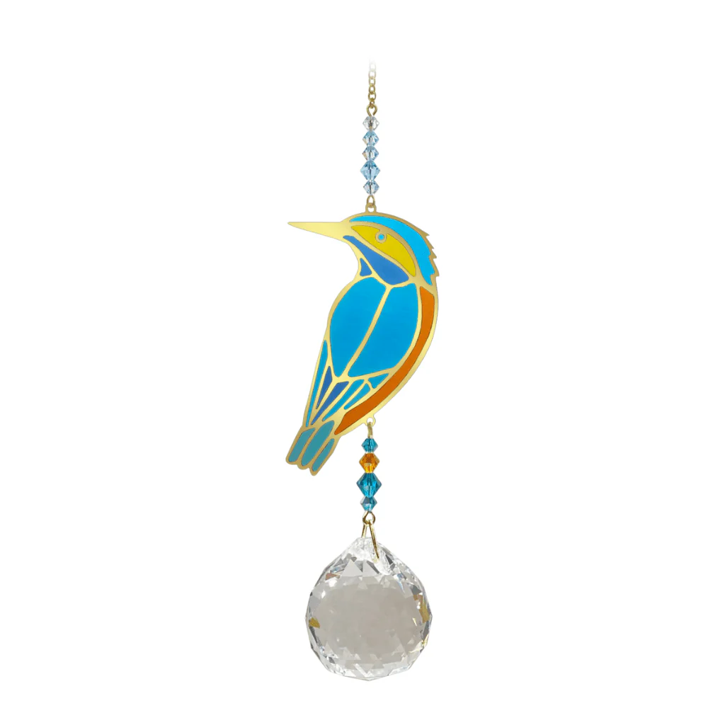 Wild Things Crystal Wonders Kingfisher Crystal Suncatcher
