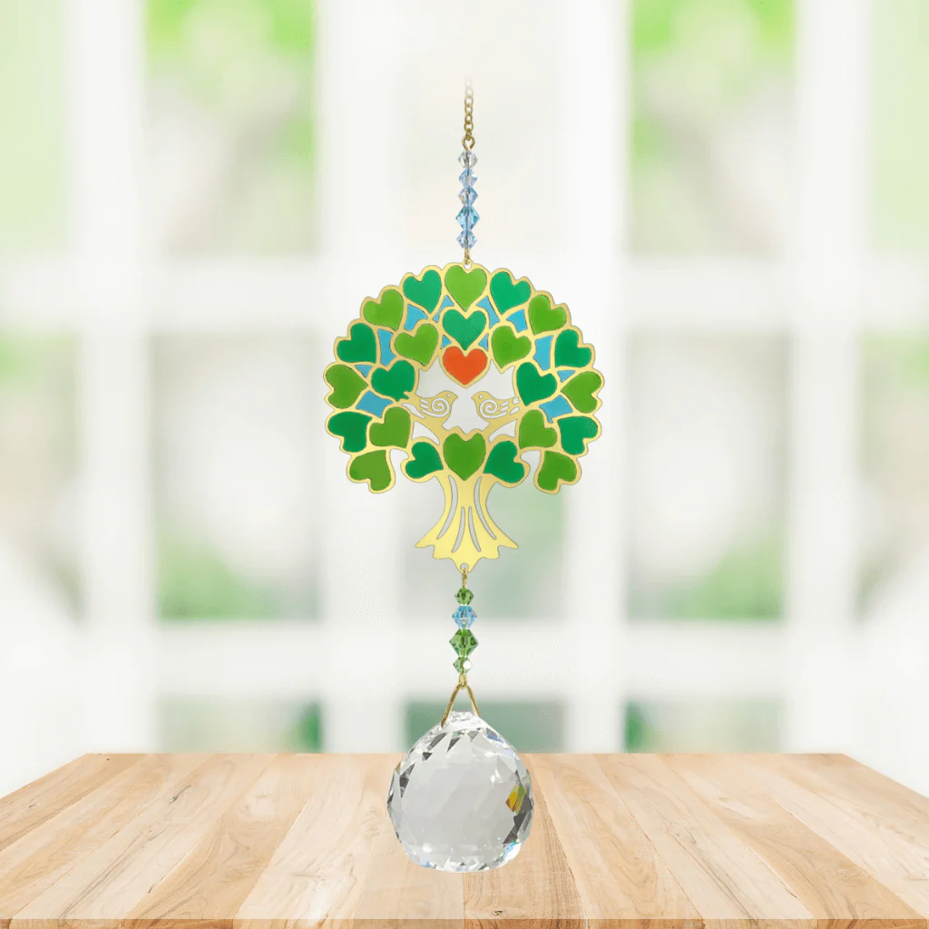 Wild Things Crystal Wonders Tree of Life Green Crystal Suncatcher - Image 2