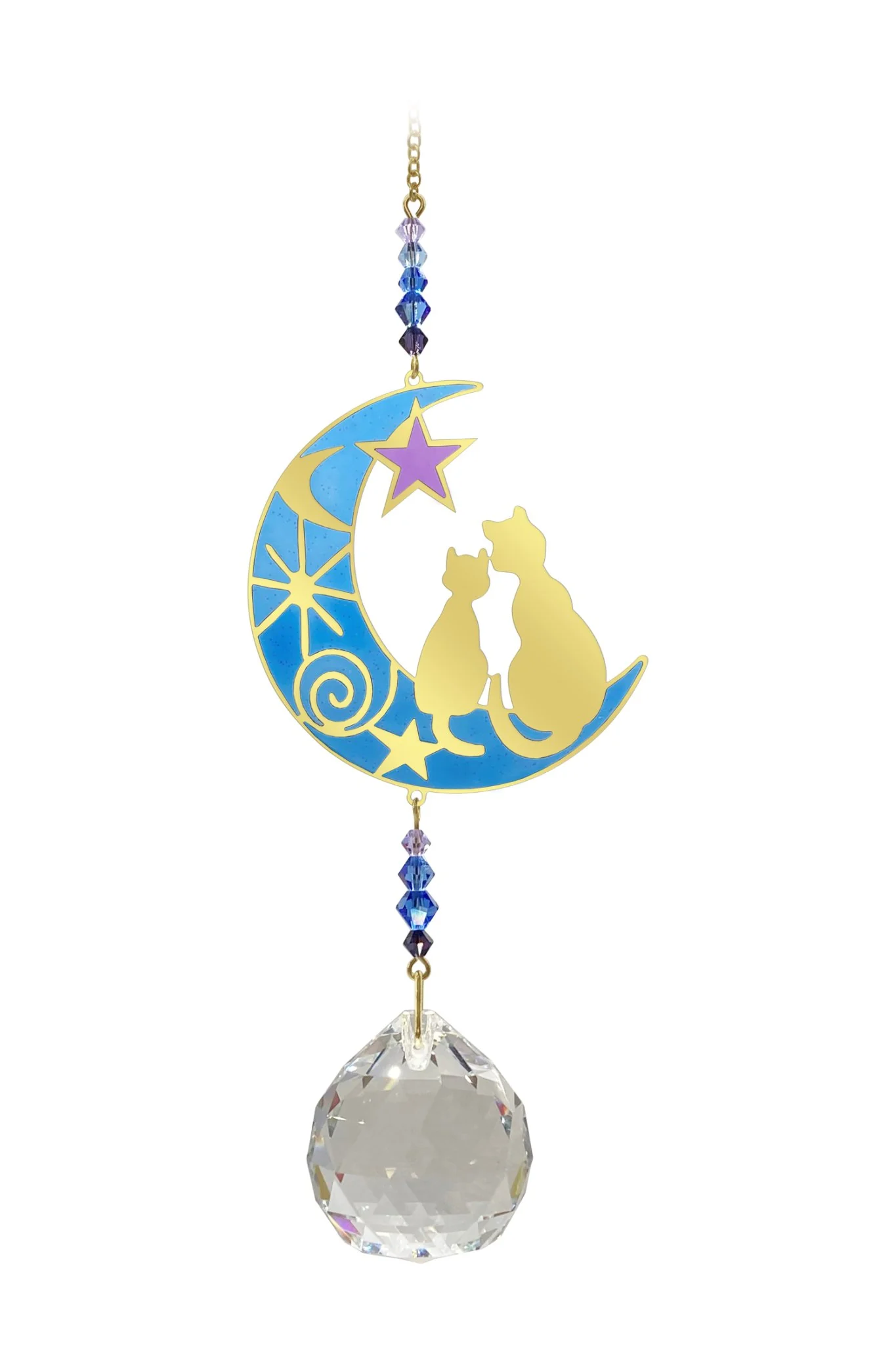Wild Things Crystal Wonders - Two Cats Moonlight