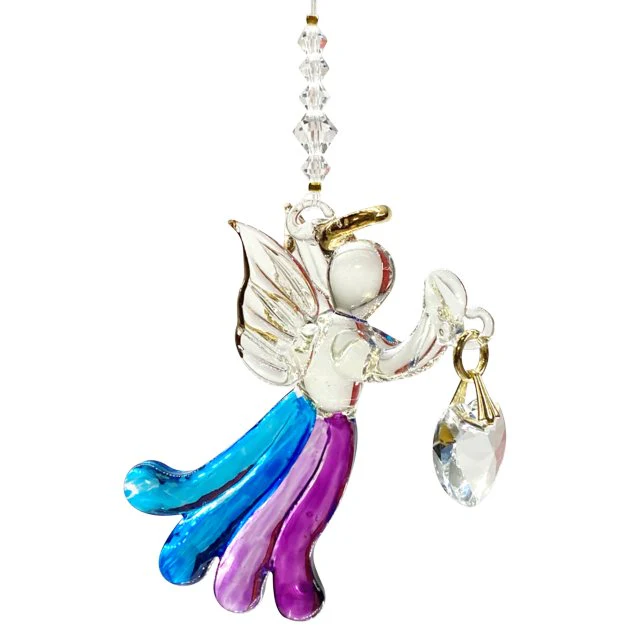Wild Things Fantasy Glass Angel - Aurora Borealis