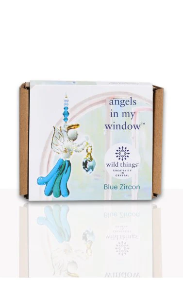 Wild Things Fantasy Glass Angel - Blue Zircon - Image 2