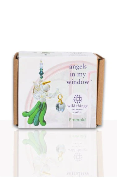 Wild Things Fantasy Glass Angel - Emerald - Image 2