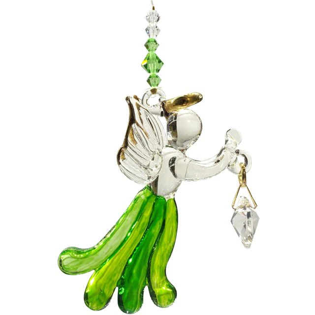 Wild Things Fantasy Glass Angel - Peridot