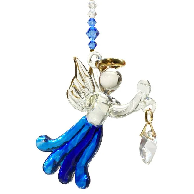 Wild Things Fantasy Glass Angel - Sapphire