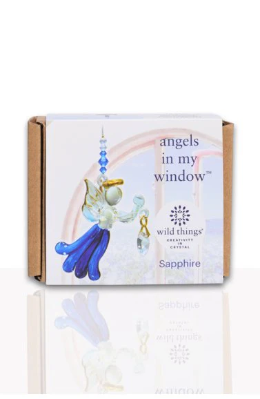 Wild Things Fantasy Glass Angel - Sapphire - Image 2