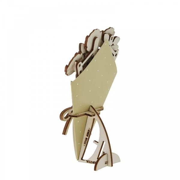 With Love 3D Flower Figurine Card - Image 3