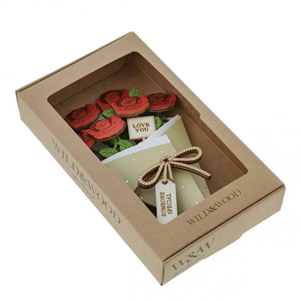 With Love 3D Flower Figurine Card - Image 5
