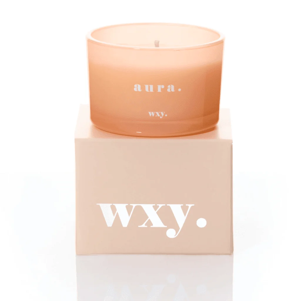 WXY Aura 3oz Candle – White Woods & Amber