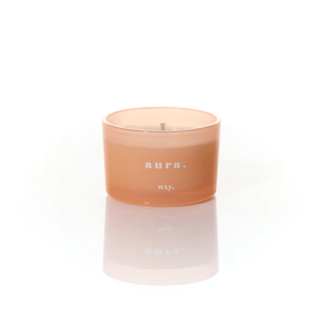 WXY Aura 3oz Candle – White Woods & Amber - Image 2