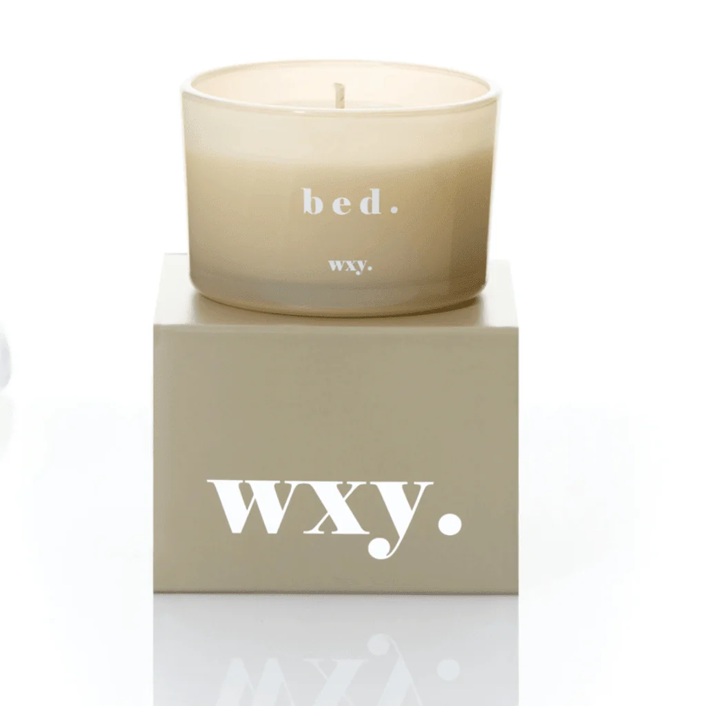 WXY Bed 3oz Candle – Warm Musk & Black Vanilla