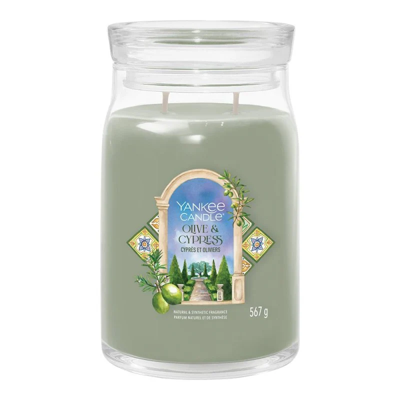 Yankee Candle Signature Large Jar Candle - Olive & Cypress