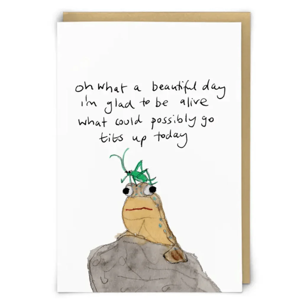 Mudskipper Funny Rude Greeting Card by Zeppelinmoon
