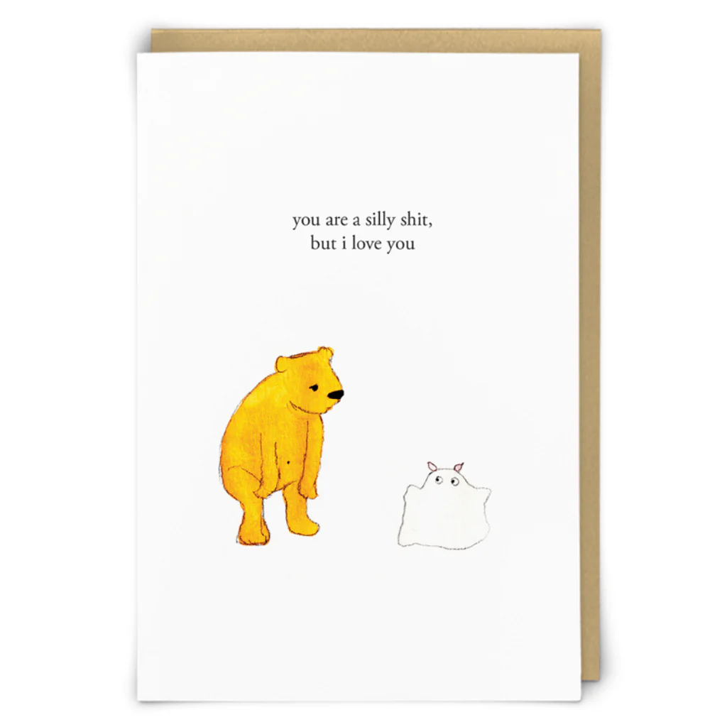 Silly Shit Greeting Card by Zeppelinmoon